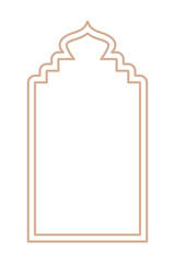 Islamic oriental style Islamic windows and arches with modern boho design