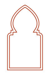 Islamic oriental style Islamic windows and arches with modern boho design