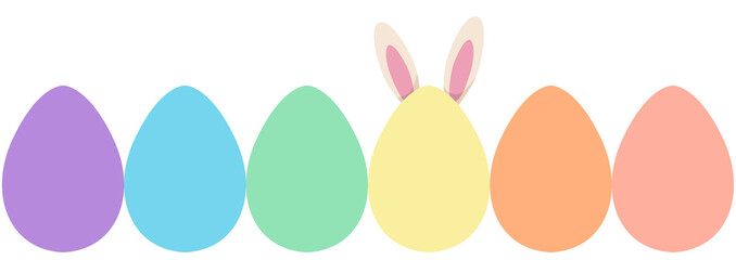 happy easter greeting card with bunny easter and easter egg, happy easter, transparent png,  illustration