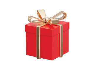 Gift box 3d rendering vector icon