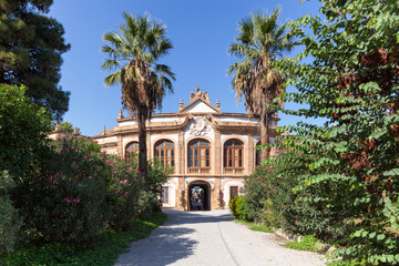 Fototapeta na wymiar Bagheria, Palermo.Facciata di Villa Palagonia 