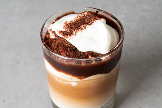 Korean food dish 아몬드크림 모카슈페너 Almond Cream Mocache Penner