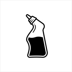 Cleaning Bottle Icon, Cleaning Container Icon
