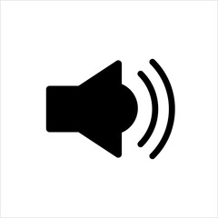 Speaker Icon, Electroacoustic Transducer; Music Output Device, Electrical Audio Signal To Sound Convertor