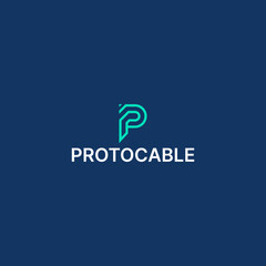 letter P Simple Monogram Logo