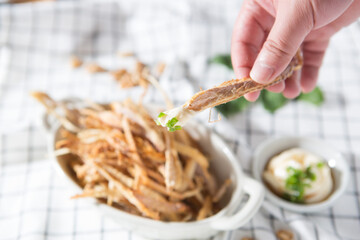 The best side dish, dried pollack