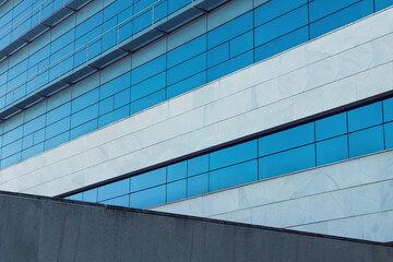 Contemporary architecture. Close up of a modern office building exterior.