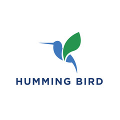 humming bird logo creative design template