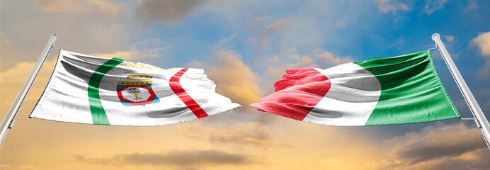Flag of Apulia regions of Italy