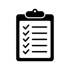Clipboard and checklist icon. Project management, questionnaire icon. To do list vector icon for web site and app design.