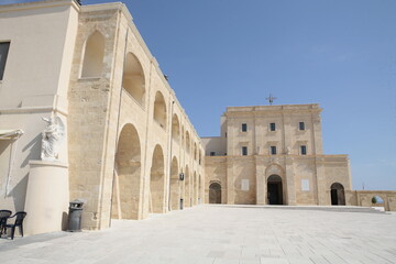 Santa Maria di Leuca, Lecce. Piazza del Santuario di Santa Maria de Finibus Terrae
