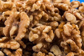 Walnut nut closeup
