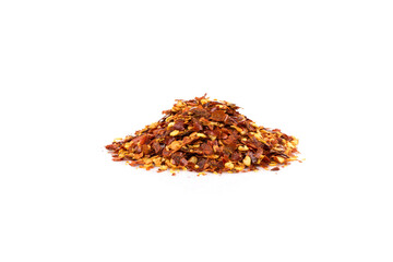 Pile of a crushed red pepper