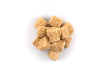 Brown cane sugar cubes