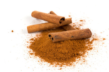cinnamon powder closeup