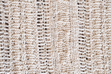 Fabric texture, wide knit. Close-up