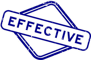 Grunge blue effective word rubber seal stamp on white background