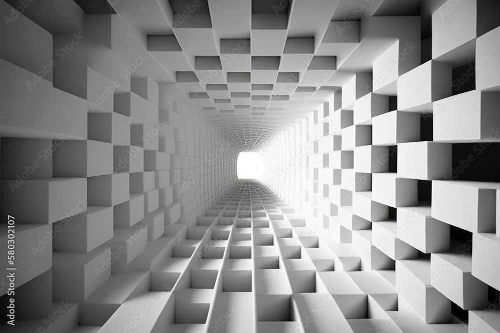 Poster Abstract background with squares. Generative ai