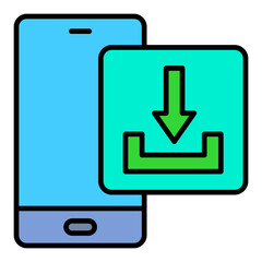 Download Filled Line Icon