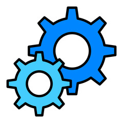 Settings Filled Line Icon