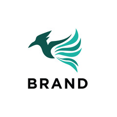 eagle vector emblem, bird falcon vector wings logo template