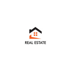 real estate house logo design vector icon