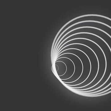 Calming Radio wave. Sound wave background. Radio station signal. Abstract rotating radio waves lines animation background. 