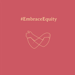 Embrace Equity vector illustration