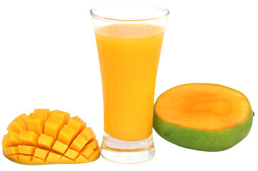Mango juice with fruits
