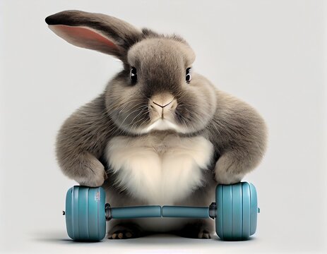 Gym bunny,  generative ai