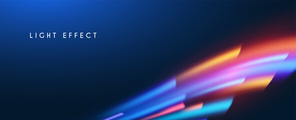 Motion striped light effect with fluid color. Abstract shining wave background. Magic screen design