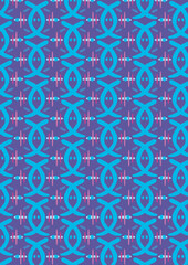 seamless pattern with blue shapes
