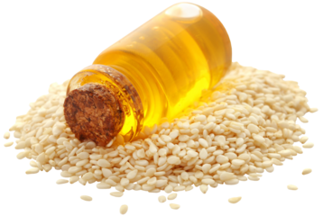 Peeled sesame seeds with oil