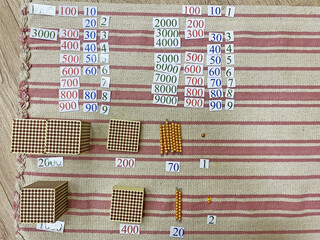 Montessori Gold Material and card and Gold Bank
