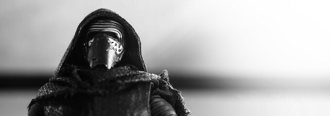 Fototapeta premium Bangkok Thailand. April 30 2018. Star Wars figure. portrait images. toy figures characters model standing.