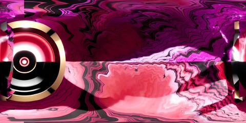 Digital painting in 3d liquid marble neon pink tone. Ai generative technology, kiakiaa style. vr ready. abstract background, 3d illustration
