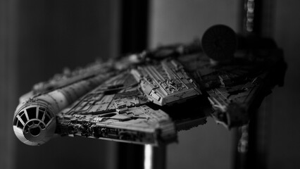 Naklejka premium Bangkok Thailand. April 30 2018. Star Wars figure. portrait images. toy figures characters model standing.