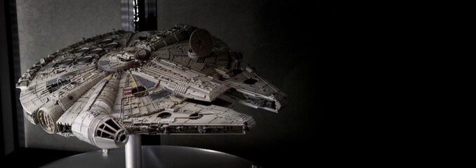 Obraz premium Bangkok Thailand. April 30 2018. Star Wars figure. portrait images. toy figures characters model standing.