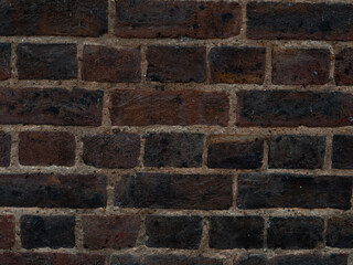 Brown textured brick wallpaper and background copy space