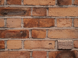Brown textured brick wallpaper and background copy space