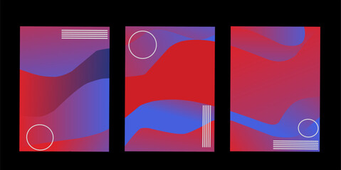 Fototapeta premium Colorful abstract with gradient color. Design with liquid shape