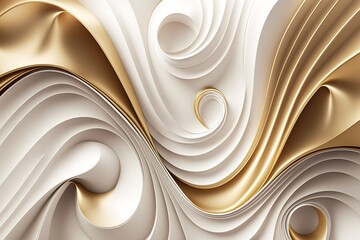 Luxurious wallpaper with gold dust, Generative AI.