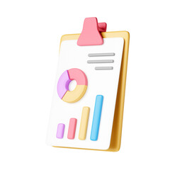 data report paper icon, business finance report