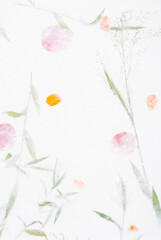 The White handmade japanese paper texture background,