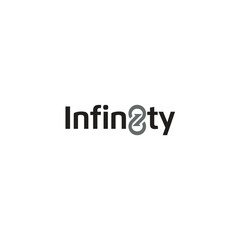 Infinity, Number 8 and Arrows logo or wordmark design