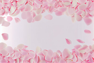 petals flower background, generative AI
