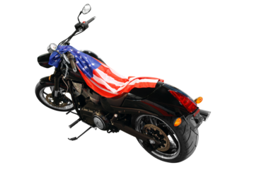 motorcycle cover with usa flag transparent