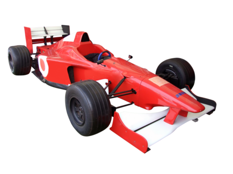 formula one red racing car transparent