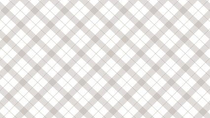 Brown diagonal checkered seamless pattern in white background