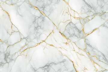 Fototapeta premium White and gold marble texture background.Copy space.Created with generative ai